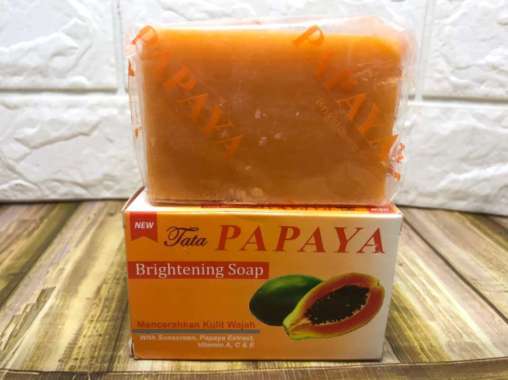 rdl Brightening Pepaya Soap 120gr / Sabun Pepaya / Pepaya Sabun Murah BPOM / Sabun Muka Pepaya / Sab