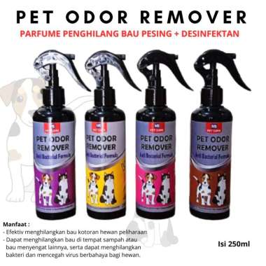 PET ODOR REMOVER Parfume Desinfektan Basmi Bau Pesing & Bakteri Pada Kotoran Hewan 250ml Bubble Gum