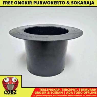4 IN / NM Torong Corong Pipa Karpet Talang Air Karet Hitam