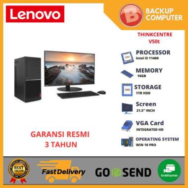 LENOVO PC DESKTOP THINKCENTRE V50t 11QDS05700 i5-11400 16GB RAM