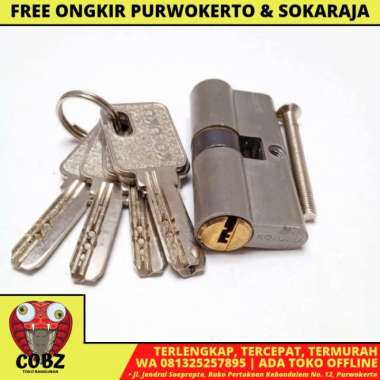 KOFUKU Silinder Anak Kunci Pintu Aluminium + 5 Kunci Set