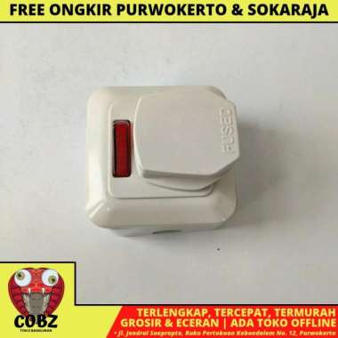 BROCO STOP KONTAK AC + STEKER COLOKAN + BOX MANGKOK OUTBOW TEMPEL SET