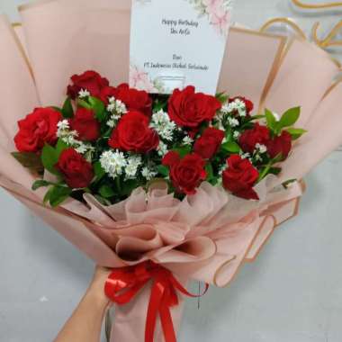 Hand Bouquet Mawar Bunga segar Bunga Fresh Bunga Hidup Fresh Flowers Buket Mawar Buket Wisuda Buket 