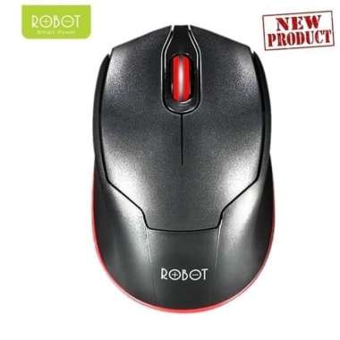 Mouse ROBOT M310 Wireless 2.4 GHz Optical Mouse ORIGINAL ROBOT Hitam
