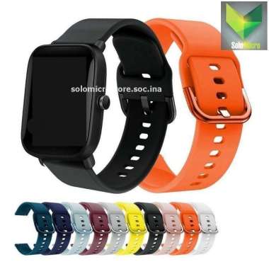Strap Smartwatch AUKEY LS02 Tali Jam Rubber Colorful Buckle Hitam