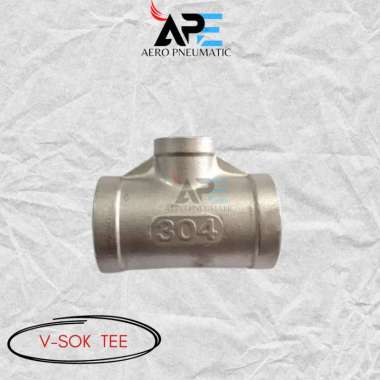 V-SOK TEE STAINLESS / V-SOCK TEE SS304 3/4 x 1/2