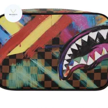 Sprayground Shark in Paint Toiletry - 100% Authentic
