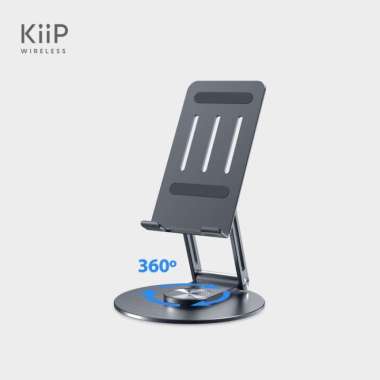 KIIP WIRELESS H01 FOLDABLE PHONE STAND HOLDER DUDUKAN HP TABLET Gray