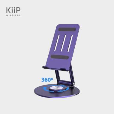 KIIP WIRELESS H01 FOLDABLE PHONE STAND HOLDER DUDUKAN HP TABLET Ungu