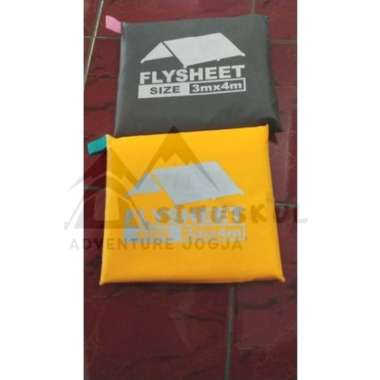 paketan 8 flysheet 4x6 dan 3x4