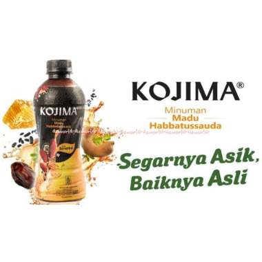 Kojima 340ml Minuman Kurma Madu Habbatussauda Kemasan Botol