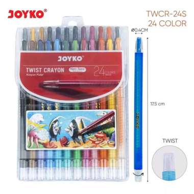 Crayon Putar / Twist Crayon JOYKO TWCR 24 Warna