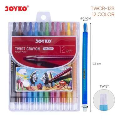 Crayon Putar / Twist Crayon JOYKO TWCR 12 Warna