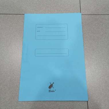 Map Snell Kertas / Spring File Kertas Folio / F4 Biola Biru Muda