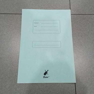 Map Snell Kertas / Spring File Kertas Folio / F4 Biola Biru telur asin
