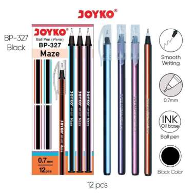 Pulpen / Pena JOYKO BP-327 Maze 0.7 mm Isi 12