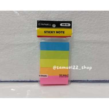 Sticky Notes / Bookmark SUNWELL NM-56 5 Warna Isi 500