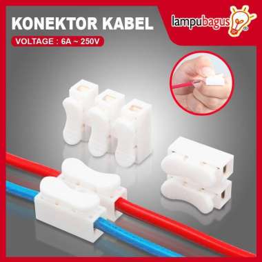 Konektor Kabel 2 Pin 3 Pin Penyambung Kabel Listrik Pencet 2 Pin