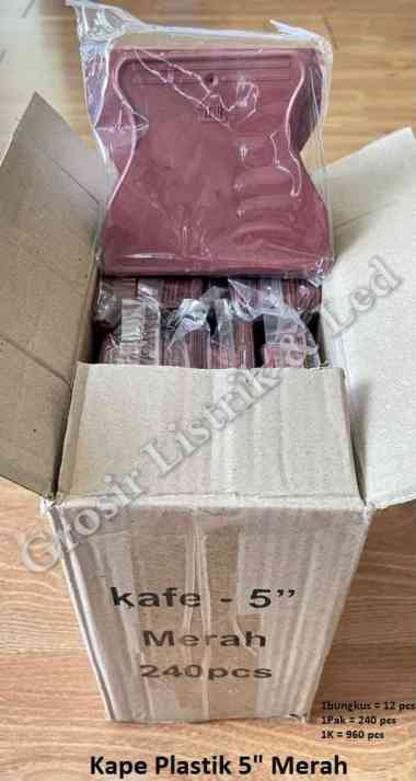 Kape Plastik 5" Merah