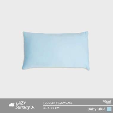 Sarung Bantal Anak / Toddler Pillowcase - 33x55 cm - LAZY Sunday Jr.  Baby Blue