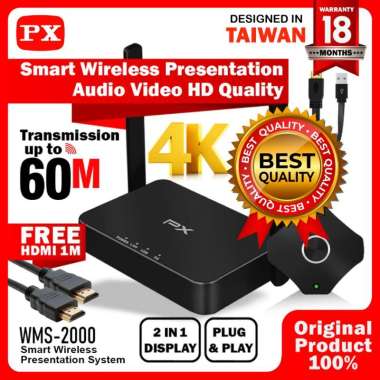 PX WMS2000 Smart Wireless HDMI Transmitter Receiver 4K 2K Device 60m