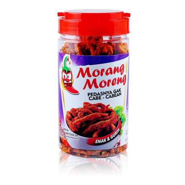 Keripik Usus Krispi Pedas Morang Moreng Snack - Level Gurih Toples Balado