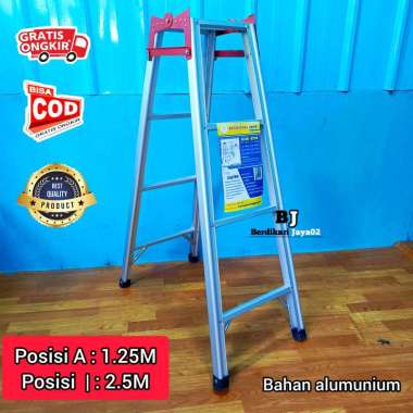 Tangga Lipat Alumunium Ukuran 1.5 Meter 1.25 meter