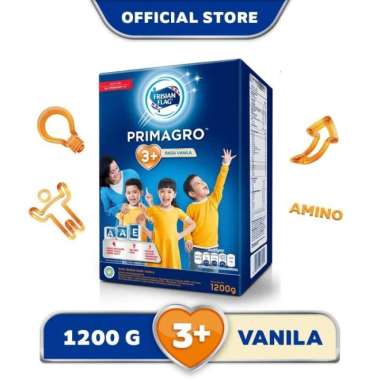 Promo Harga Frisian Flag Primagro 3 Vanilla 1200 gr - Blibli
