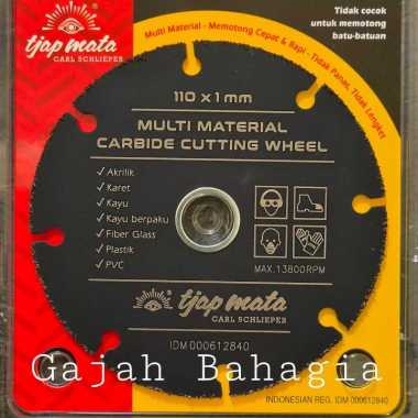 Multi Carbide Cutting Wheel Tjap Mata gerinda kayu berpaku Karet