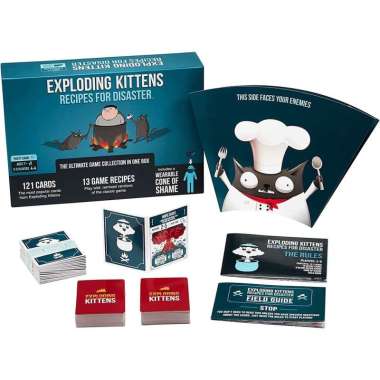 Exploding Kittens Recipes for Disaster - Party Push Your Luck Board Game