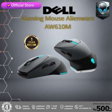 Gaming Mouse Alienware Wired/Wireless - AW610M Multivariasi Multicolor