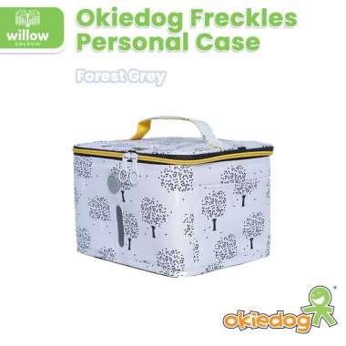 Diaper Bag - Okiedog Freckles Personal Case Forest Grey