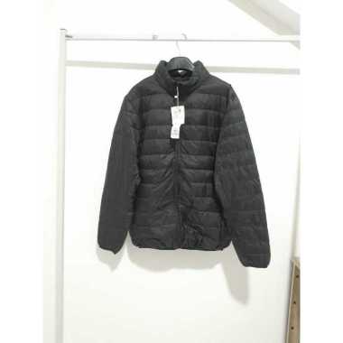 Verish jaket jacket pria winter duck light down Winter Hitam L