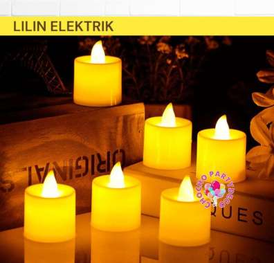 Lilin ELEKTRIK / Lilin Led Elektrik / Lilin Hias Natal Warmwhite