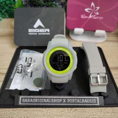 Eiger Sneffels Watch Jam Tangan Digital Wanita Original GREY