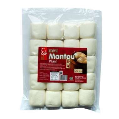 Mantau Edo Mini plain frozen isi 20 | Edo Mini Mantau Plain 360 gr