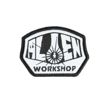 Alien Work Shop OG Logo Patch Black White Black White