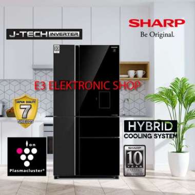 New Sharp Sj Ifx96Pdg Bk Kulkas Multi Door 5 Pintu J Tech Inverter 780 L [New Diskon Baru Promo