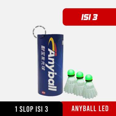 Shuttlecock Anyball Lampu LED SHUTTLE isi 3 KOCK KOK BULUTANGKIS BADMINTON