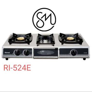 Kompor Gas Rinnai RI-524E Grill 3 tungku panggang 524 E