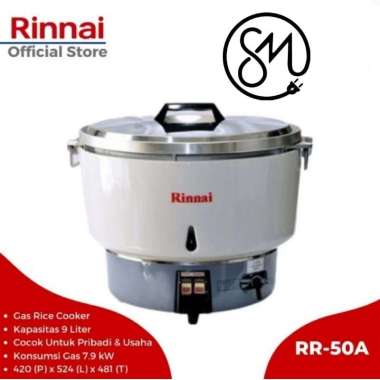 Rice Cooker Gas / LPG 9 L Liter Rinnai RR-50A Rice cooker RR50A 50 A