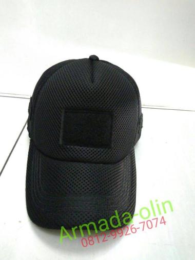 Topi jaring polos / topi polos hitam / Topi polos hitam