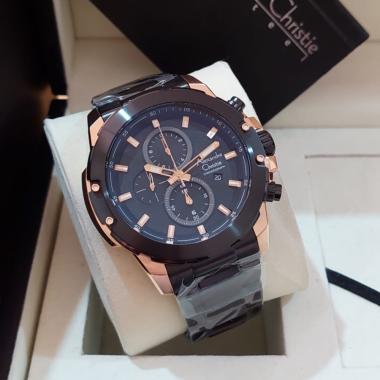 JAM TANGAN PRIA ALEXANDRE CHRISTIE AC 6583 AC6583 STAINLES ORIGINAL ROSEGOLD BLACK