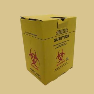SAFETY BOX MEDIS / SAMPAH MEDIS/ SAMPAH JARUM SUNTIK 8liter