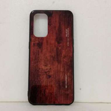 SOFT CASE OPPO A74 COVER CASE SLIM MOTIF KAYU ORIGINAL CASING C