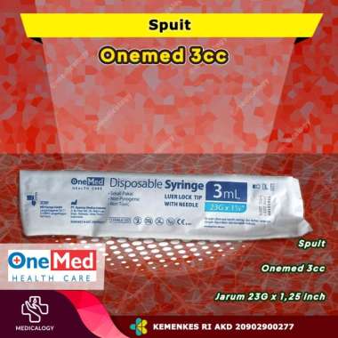 Spuit 3 cc Onemed Ecer per pcs