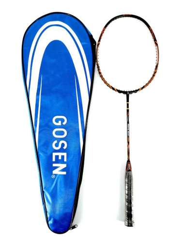 Gosen Roots Beat X80 (Black-Orange) Raket Badminton