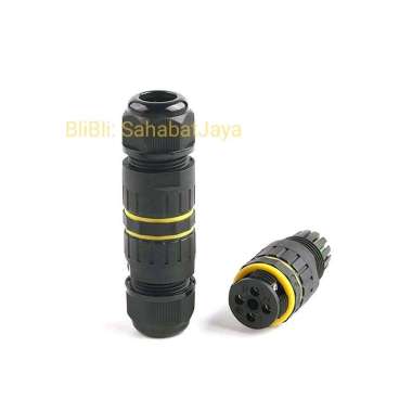 IP68 Waterproof Connector Konektor Kabel Sambungan Anti Air Tahan Air 14mm Penyambung Kabel Outdoor 