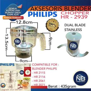 CHOPPER DAGING BLENDER PHILIPS ORIGINAL HR 2939 - Chopper ORI