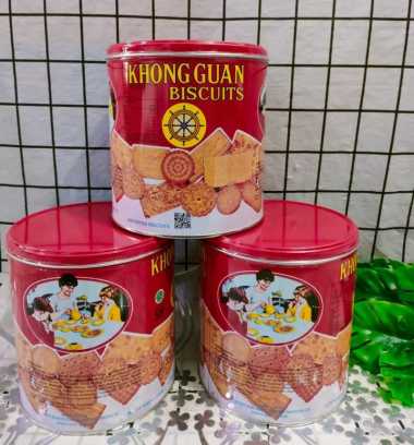 Khong Guan Biskuit 650 Gr 1 Kaleng // Khong Guan Assorted Biskuit Red Mini 650 gr // Biskuit Biscuit